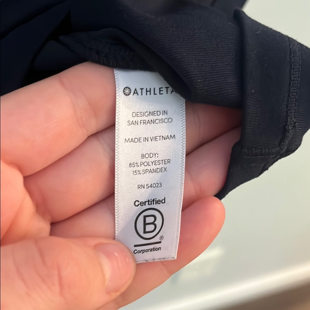 Athleta Black and White Sleeveless Tank Top - Picture 6 of 6